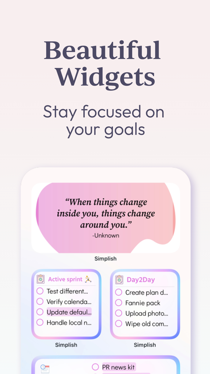 Simplish Planner and To Do List