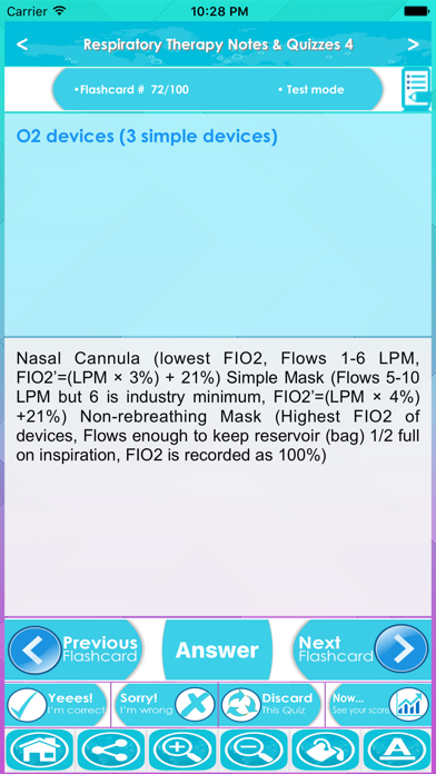 Respiratory Therapy Test Bank Screenshot