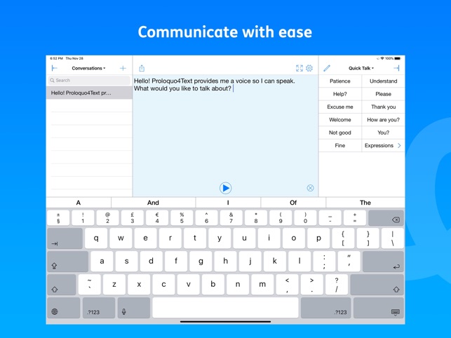 proloquo2go keyboard