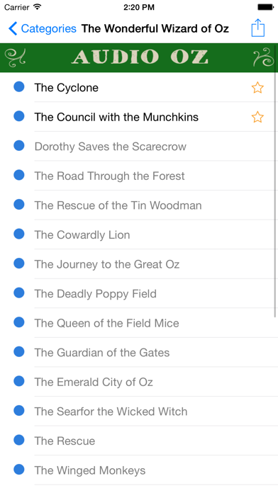 Screenshot #2 pour Land of Oz Audio Collection