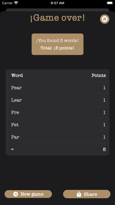 MatchWords: build words Screenshot