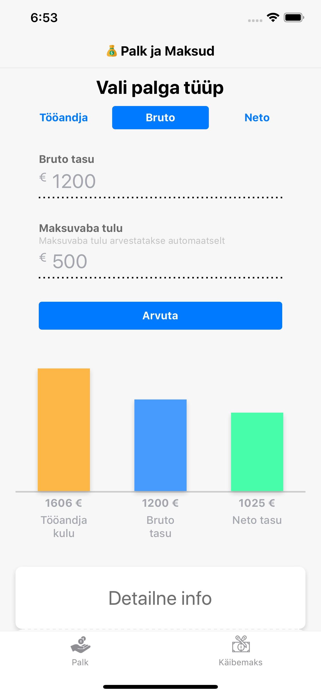 Palk ja Maksud