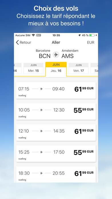 Screenshot #2 pour Vueling Airlines-Cheap Flights
