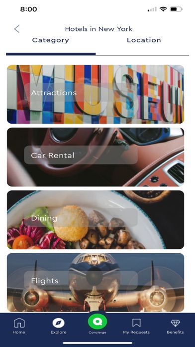 Aspire Lifestyles Concierge Screenshot
