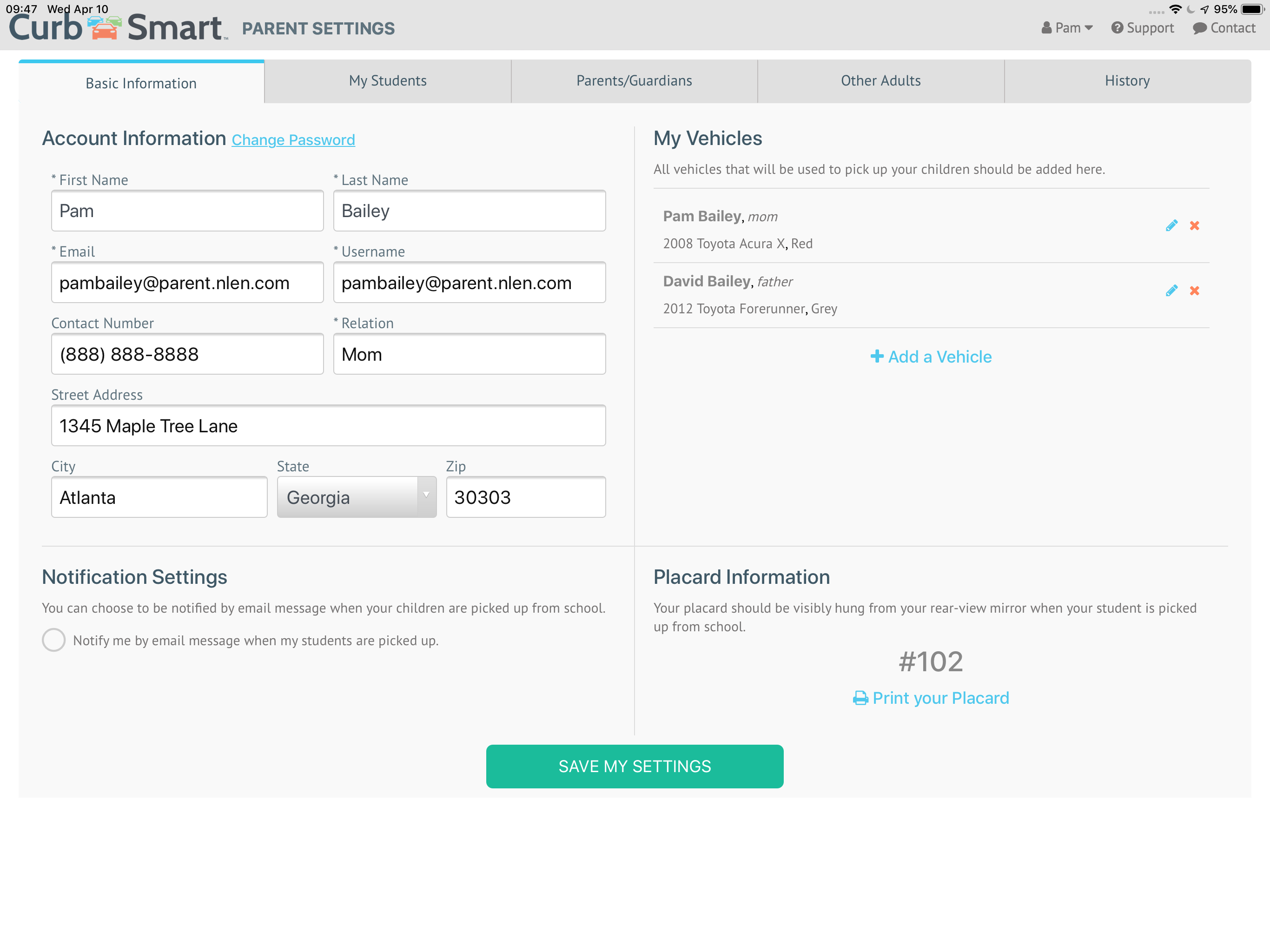 CurbSmart Parent
