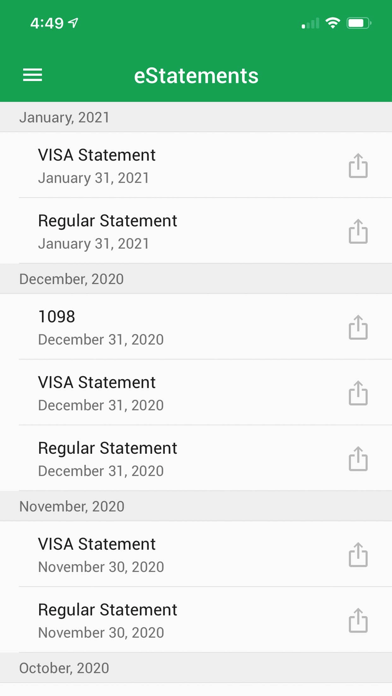 Evergreen Mobile Banking Screenshot