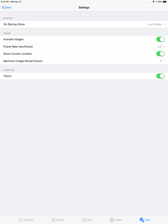 Rain Radar New Zealand iPad screenshot 5 - Weather app