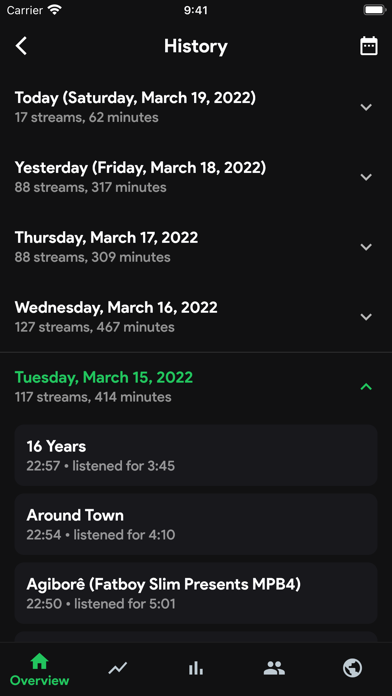 stats.fm for Spotify Music App Screenshot