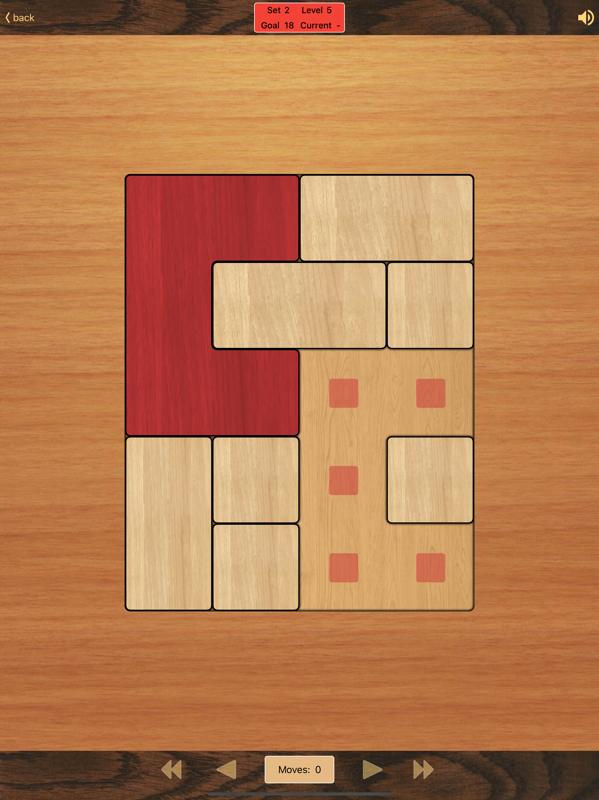 Klotski puzzle game