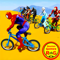 Superhero BMX Bicycle Stunts