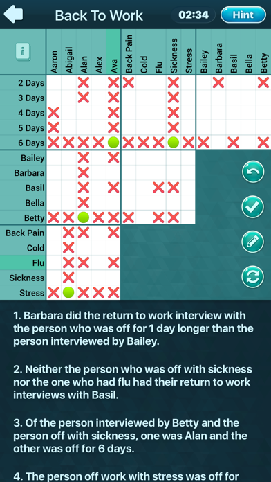 Screenshot #1 pour Logic Puzzles Daily