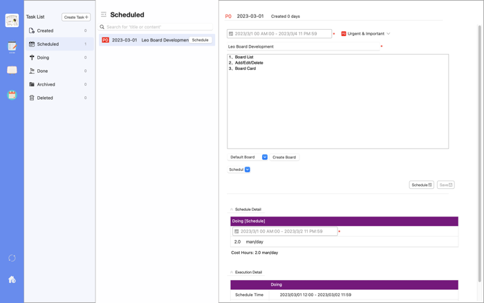 Whale Task Board、Todo List