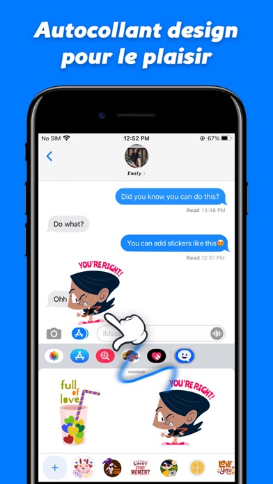 Screenshot #1 pour Sticker Maker for iMessage