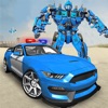 Police Car Robot Transform War icon