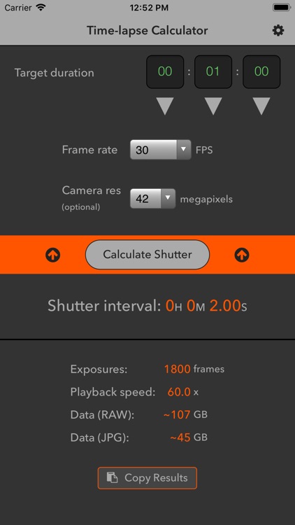 Time-lapse Calculator