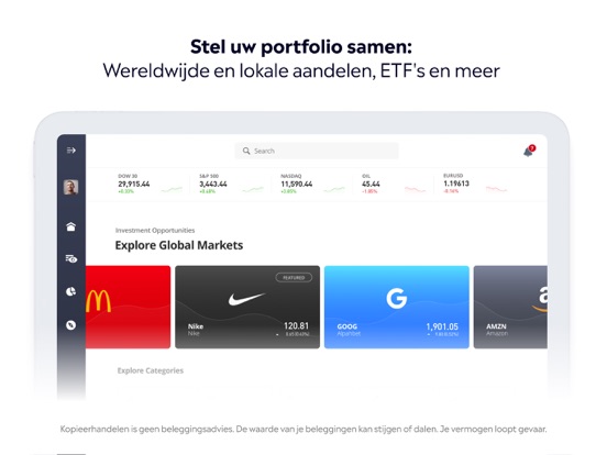 eToro: Handel & beleg iPad app afbeelding 3