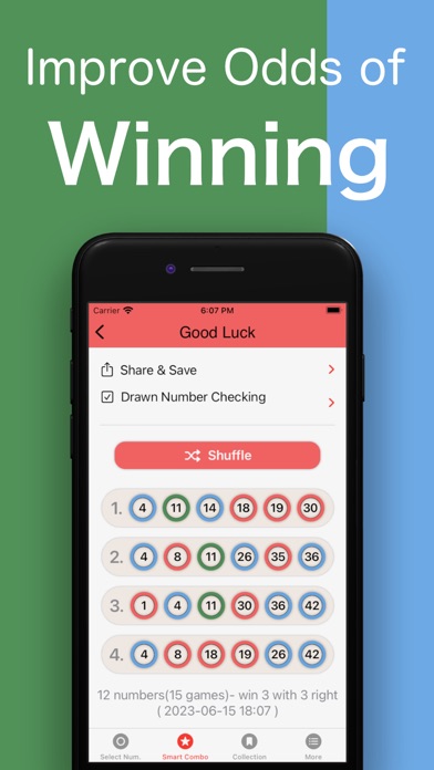 Smart6 : Lotto Combo Helper Screenshot