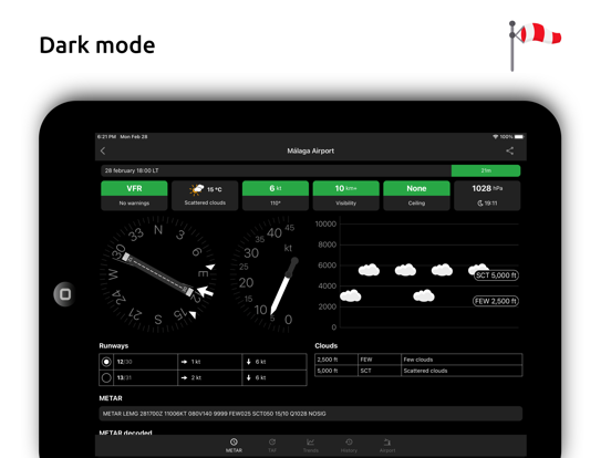 Metar-Taf iPad app afbeelding 6