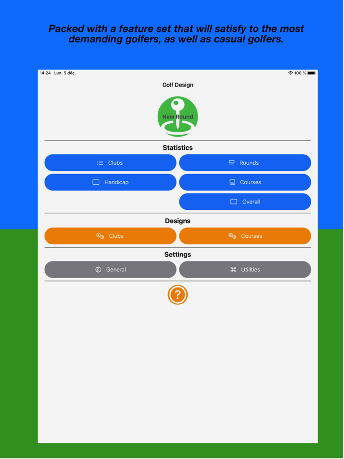 Golf Design GPS and Scorecard