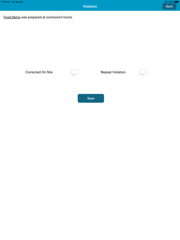 Remote Auditor iPad screenshot