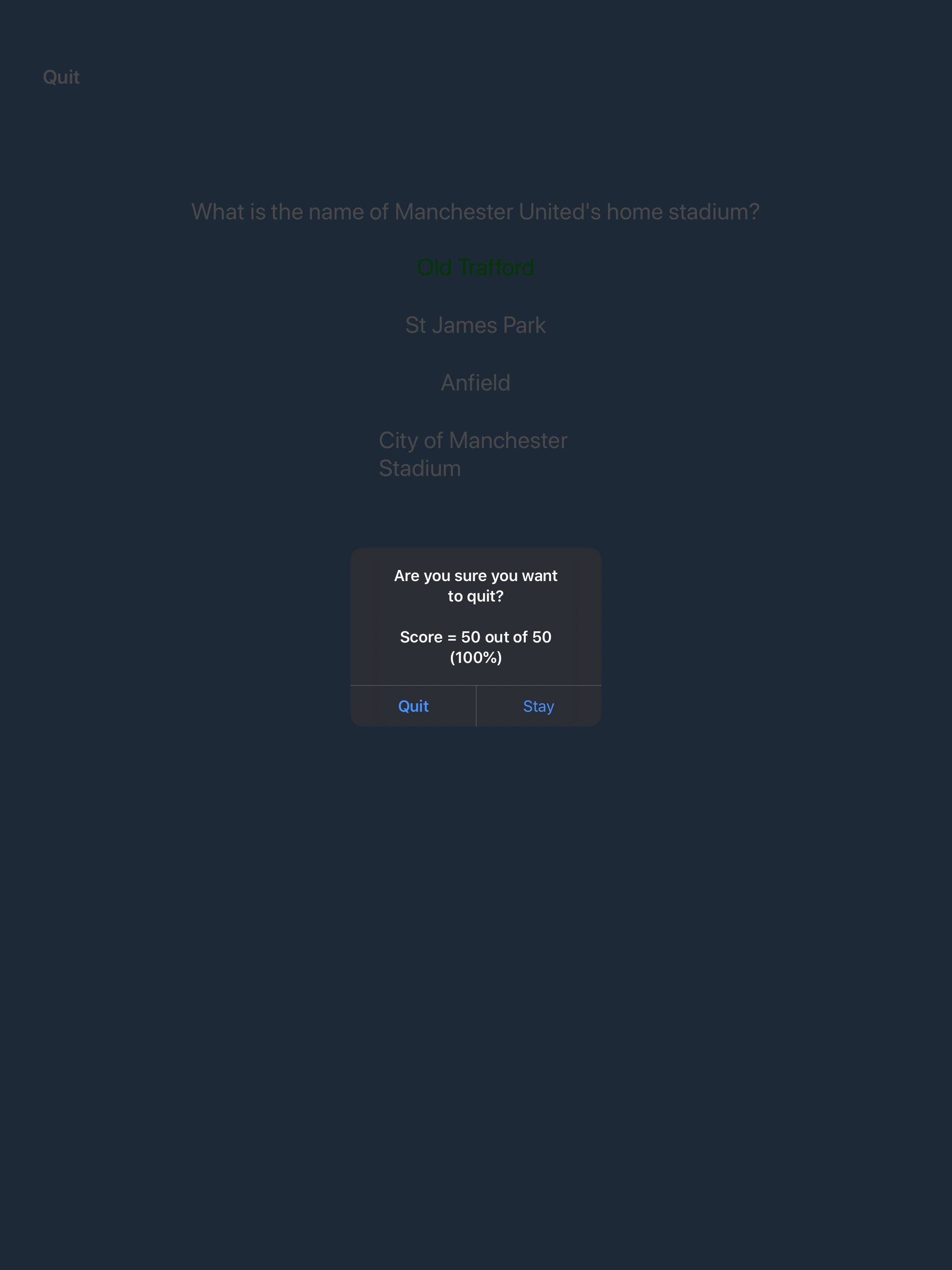 Trivia Game - The Real Quiz