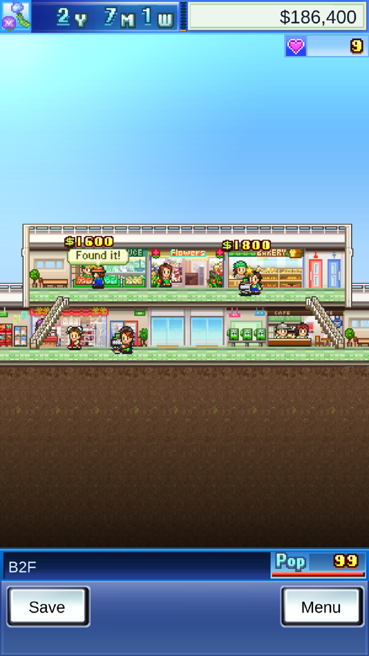 #4. Mega Mall Story (iOS) โดย: Kairosoft Co.,Ltd