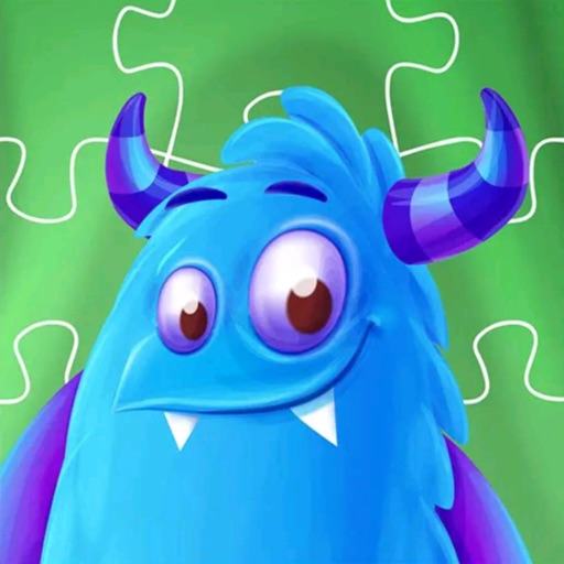Blue Jigsaw Puzzle Icon