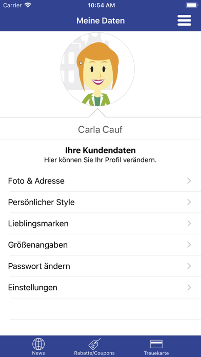 Modehaus Baltz Screenshot