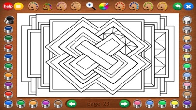 Geometric Designs Coloring Screenshot