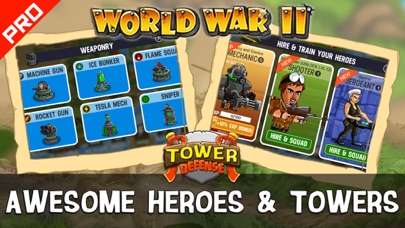 WWII Tower Defense PRO Screenshot