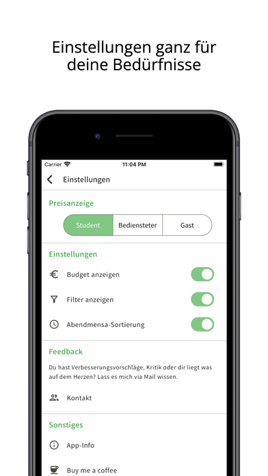 Mensa Gießen Screenshot