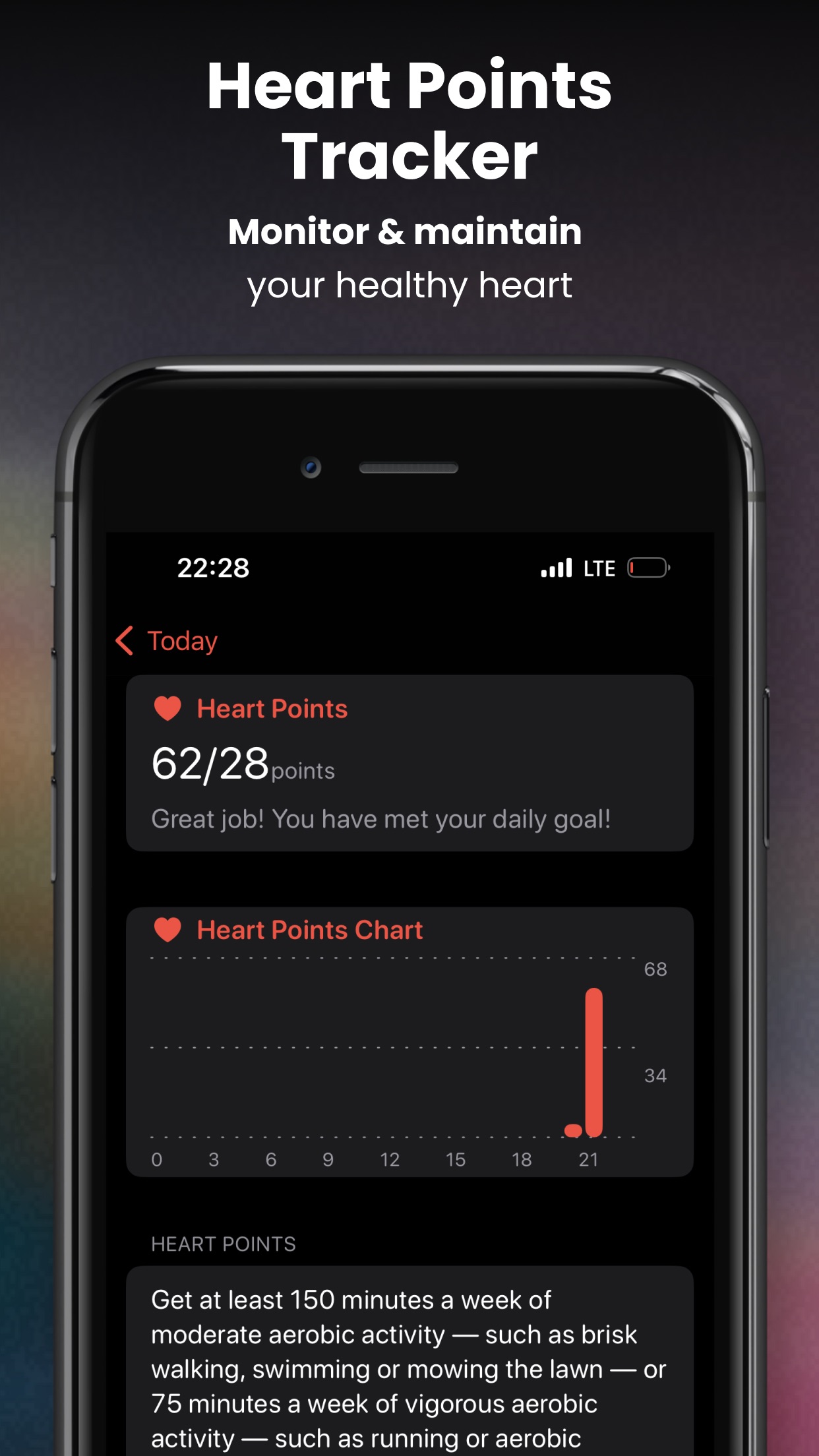 Screenshot do app CardioBot: Heart Rate Monitor