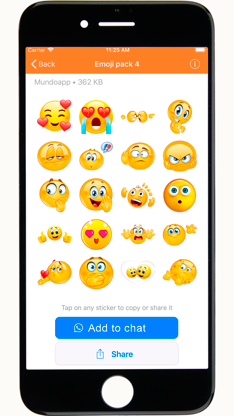 Stickers emojis for iphone screenshot 1