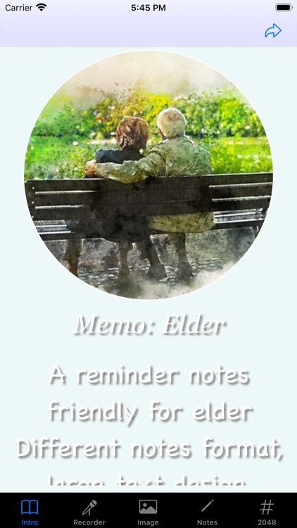 Memo: Elder Friendly
