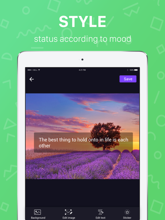 Screenshot #5 pour StatusMaker- Add text on photo