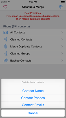 Clean,Merge Duplicate Contacts screenshot 4