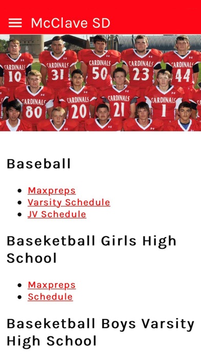 McClave School District Screenshot