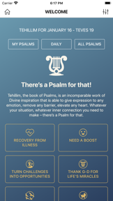 Psalm 4 That Tehillim App screenshot