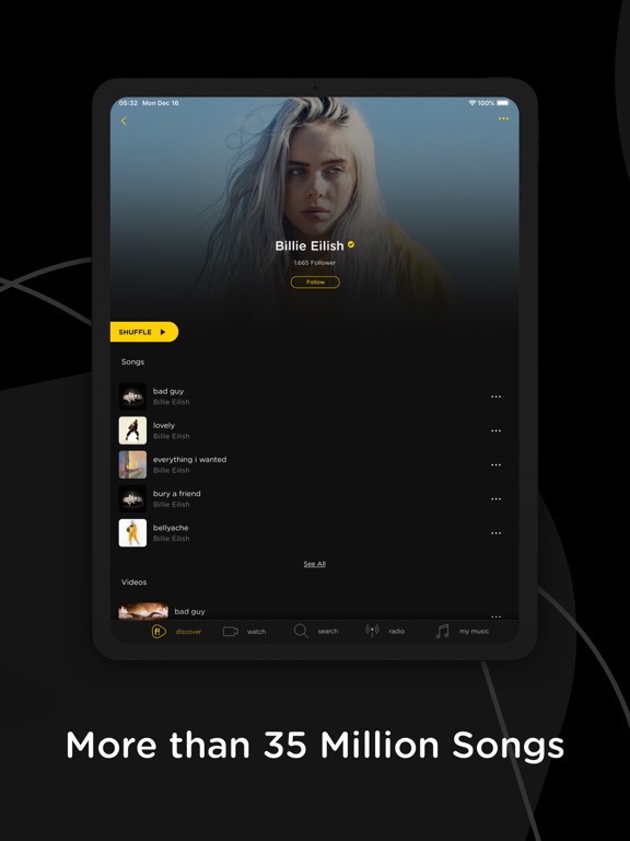 Screenshot #4 pour fizy – Music & Video