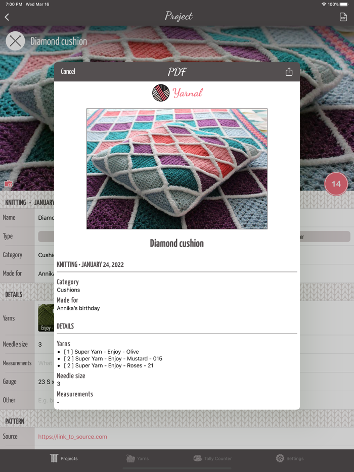 Yarnal - Knitting and Crochet