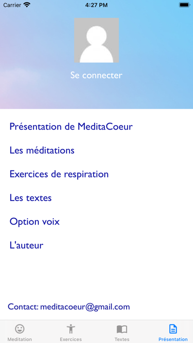 MeditaCoeur Screenshot
