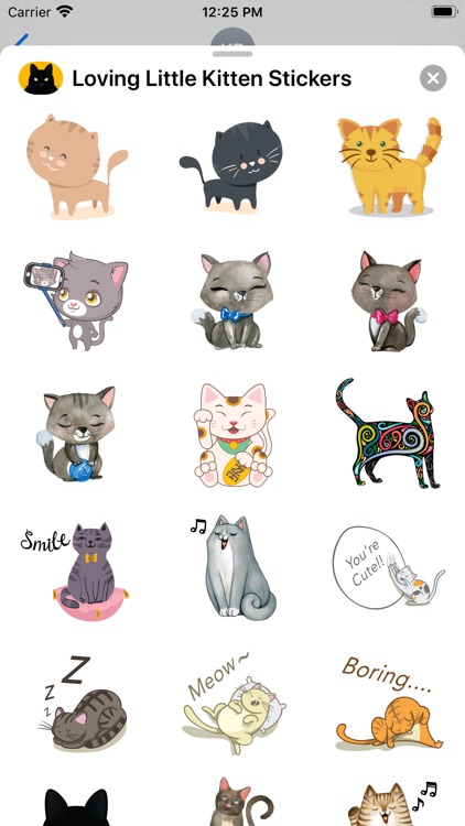 Loving Little Kitten Stickers screenshot-3
