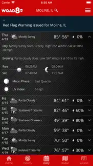 wqad storm track 8 weather iphone screenshot 1