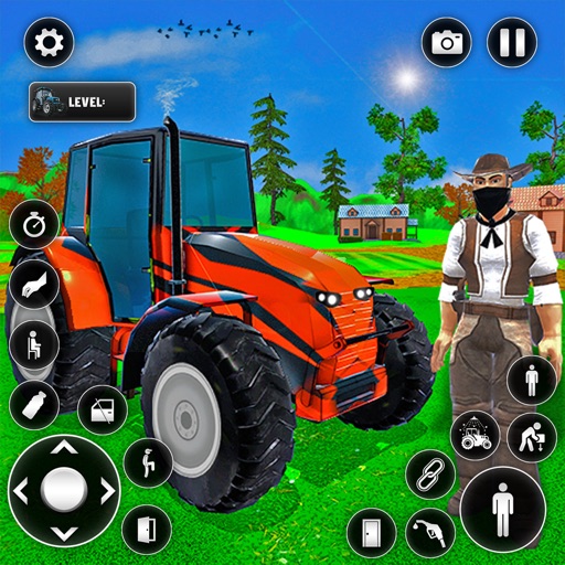 Farming Simulator Game Tractor Icon