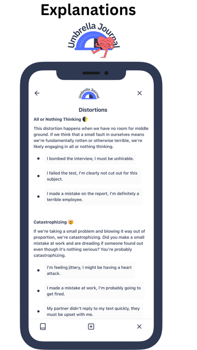 Umbrella Journal : Smart CBT Screenshot