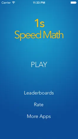 Game screenshot 1s Speed Math mod apk