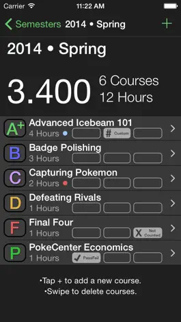 Game screenshot Fourpoint - A GPA Calculator apk