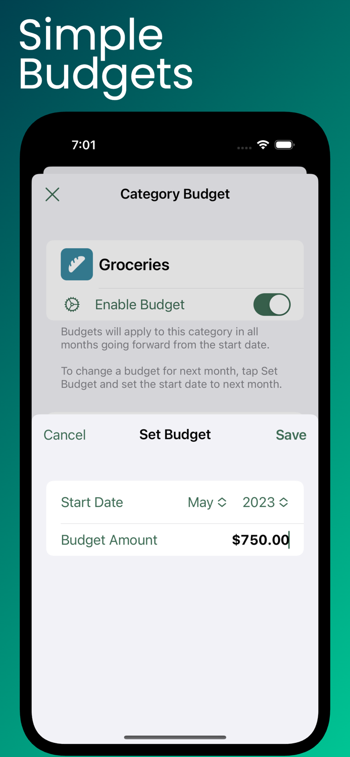 Amounts Budget Expense Tracker