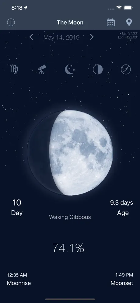 The Moon: Calendar Moon Phases