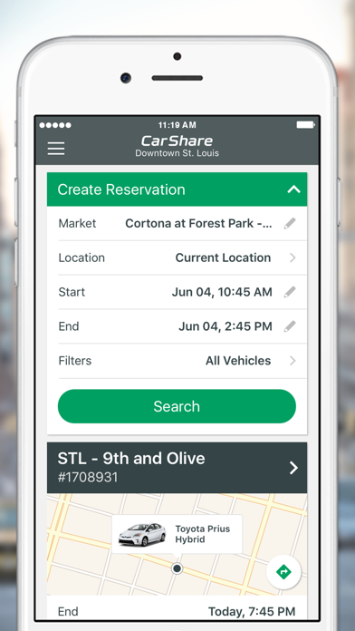 Enterprise CarShare Screenshot